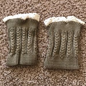 Top of the boot leg warmers
